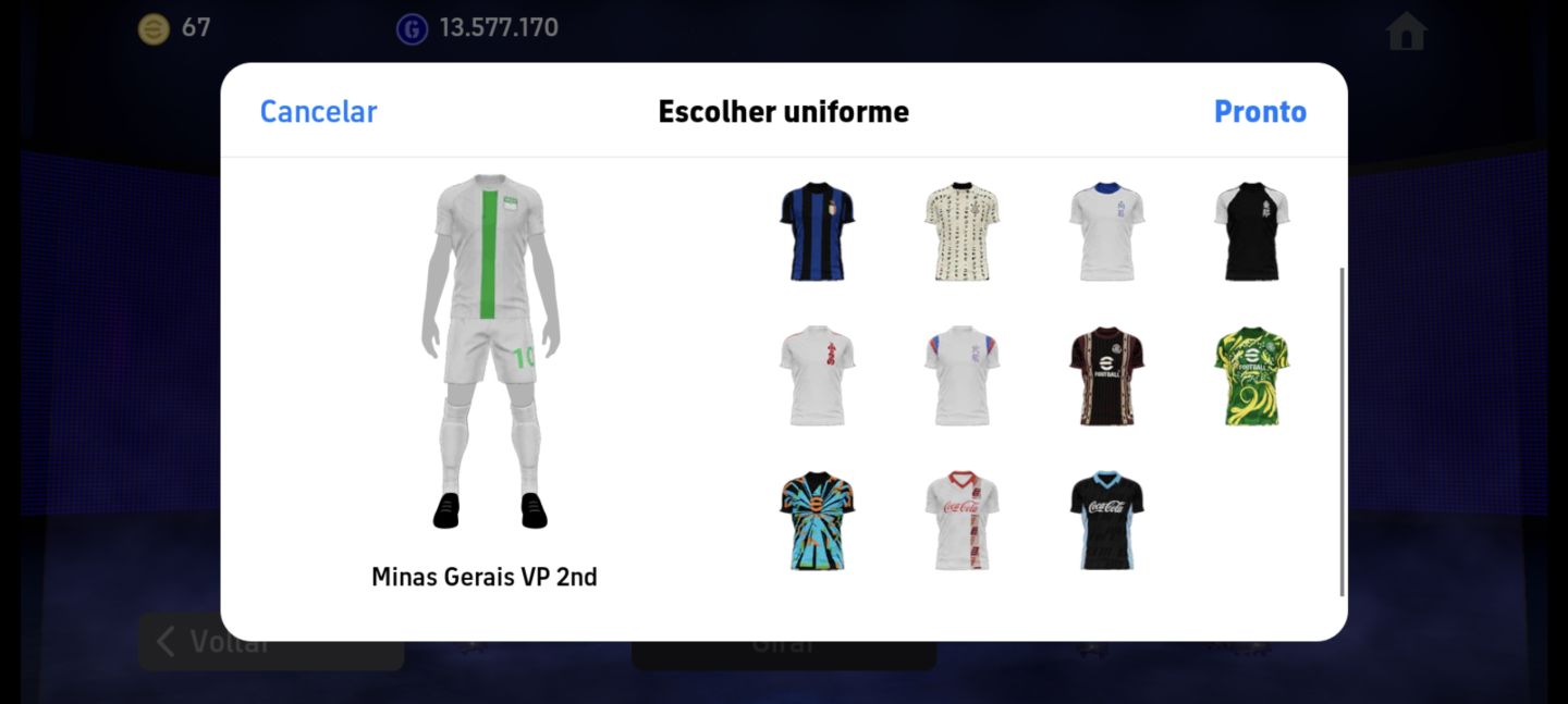 CONTA EFOOTBALL COM FORÇA COLETIVA 3243