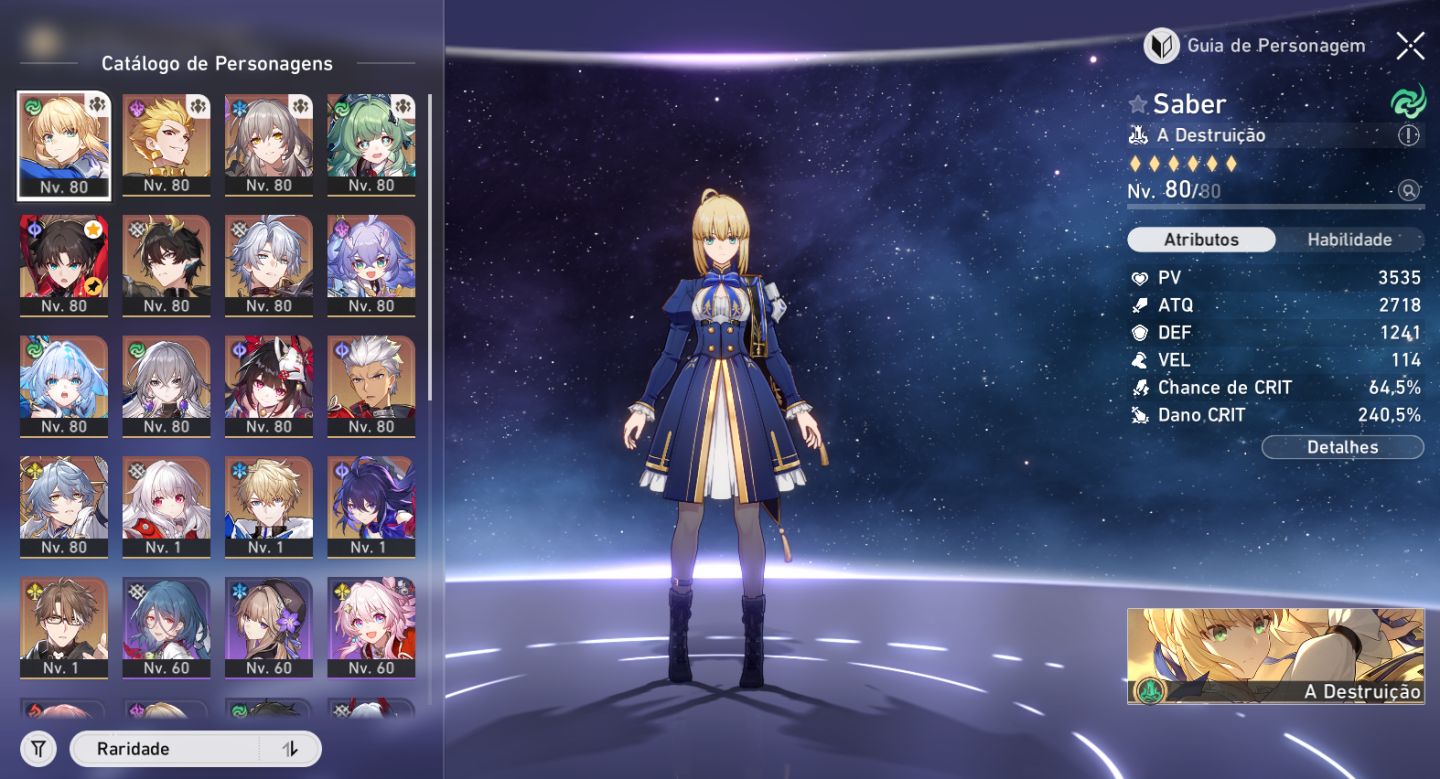 Saber E6S3 - 107 passes dourados e +++