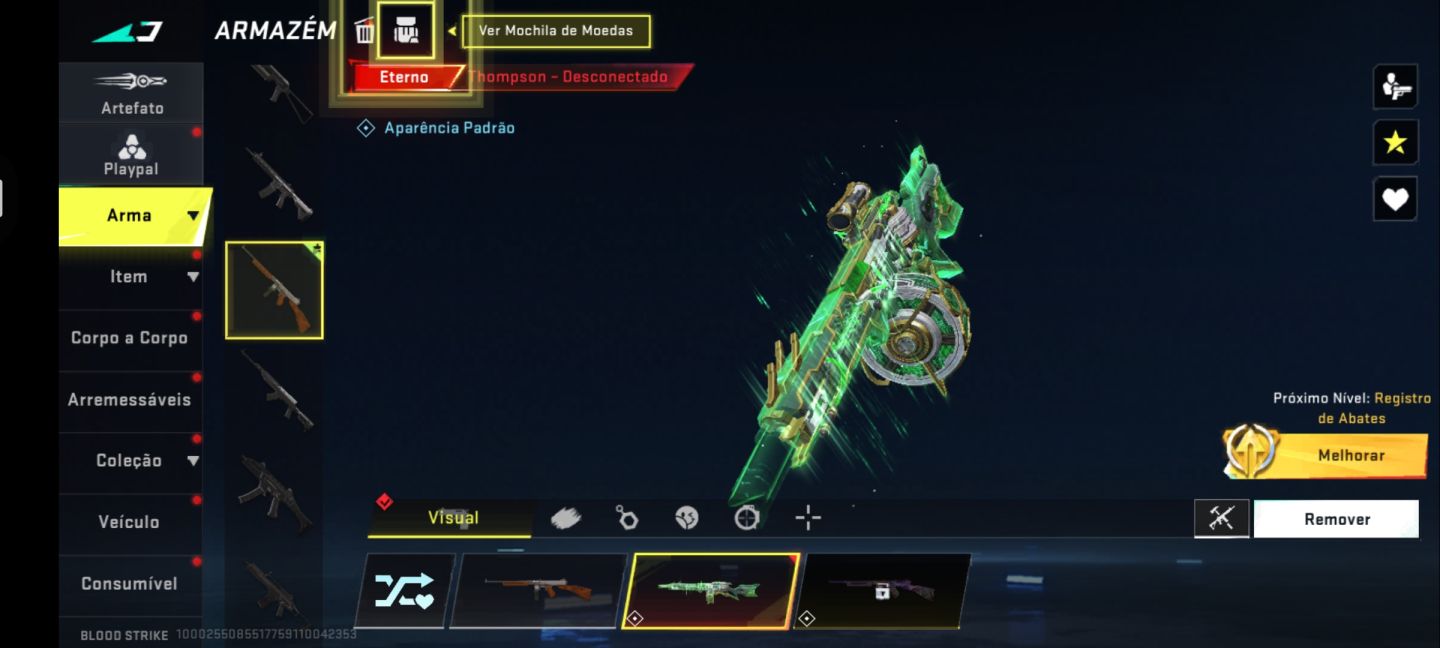 CONTA DE BLOOD STRIKE!!! COM THOMPSON ETERNA E NOVA REBELDE