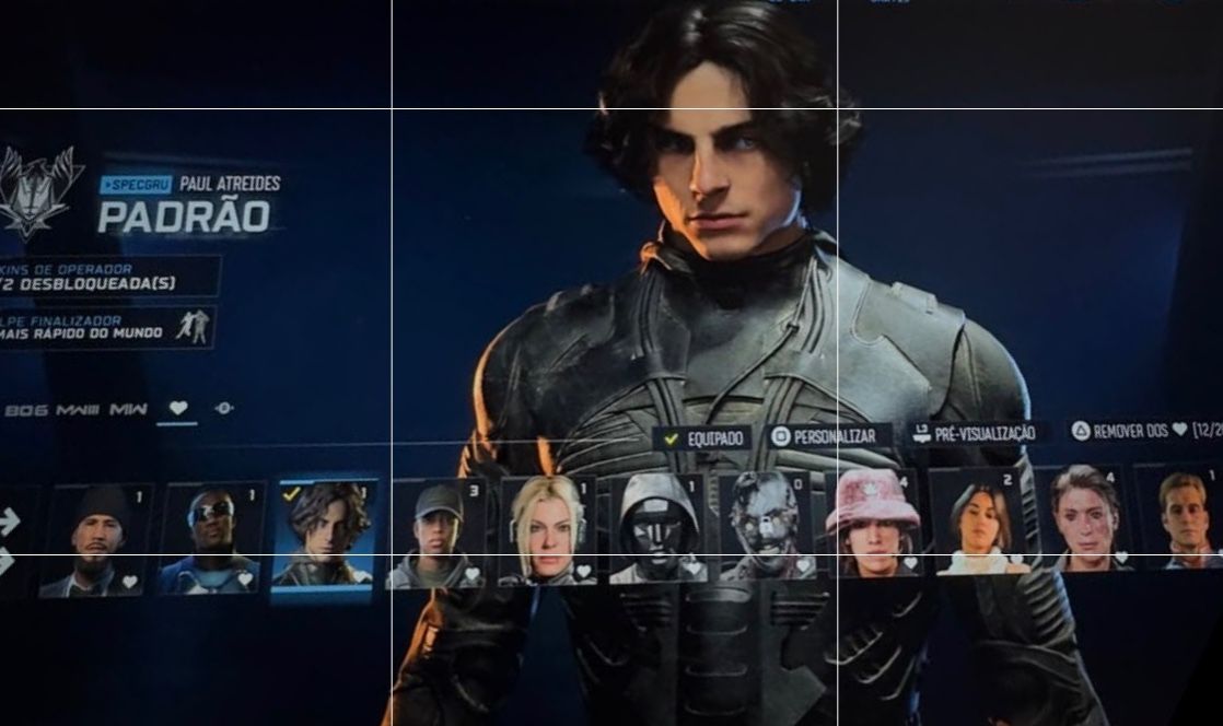 CONTA WARZONE PAUL ATREIDES, CAPITÃO PÁTRIA, TREM-BALA, SNOOPDOG, O LÍDER E MT++