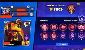 (40% Off) Conta Imperdível | 500 skins | 75 brawlers NV 11 | 3 Pro Pass