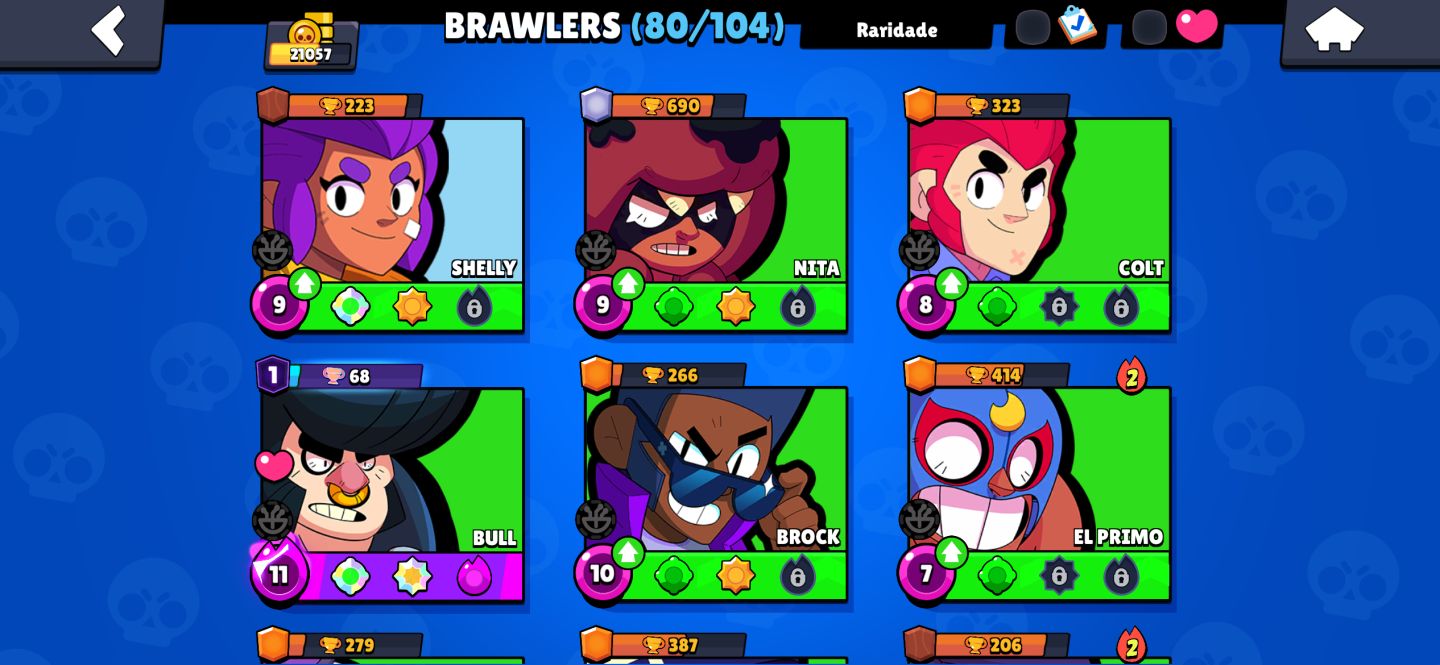 Conta de Braw com 21k de troféus e dois Passes e uma conta de clash arena 19
