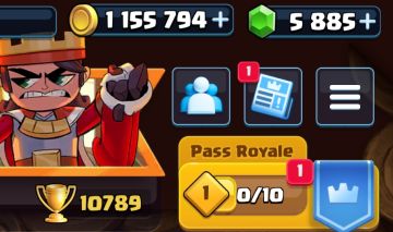 Conta Clash Royale 5k diamante + 1M de ouro