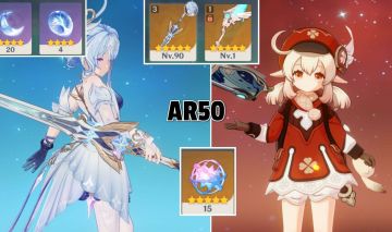 CONTA GENSHIN AR50 - KLLEE, ODETTE, XILONEN, FLINS, JEAN C1, MIZUKI, MONA E QIQI