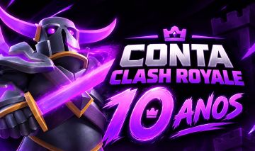 CONTA CLASH ROYALE 1 MILHÃO DE OURO - 10 ANOS - 10K TROFÉUS