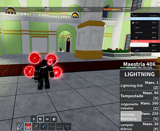 Conta BloxFruits RARISSIMA 4 FRUTAS PERM + 30M BOUNTY + ALL GAMEPASS