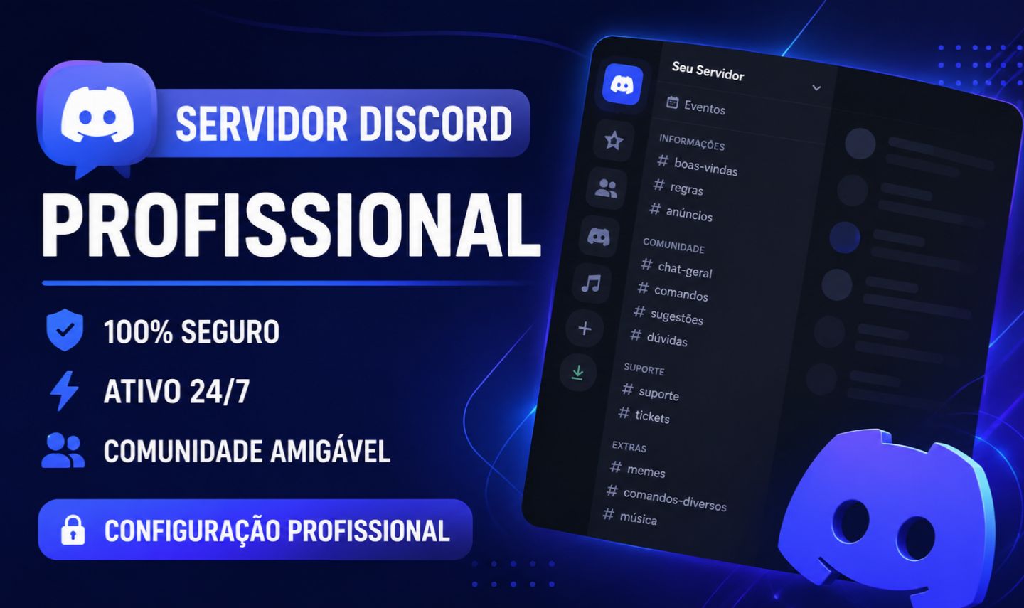 CONFIGURAÇÃO PROFISSIONAL PRONTO DISCORD