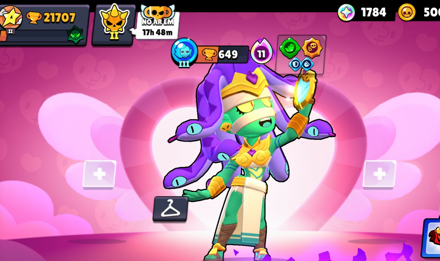 Brawl Stars 21k Troféus | 65 Brawlers | Passe 1 | Várias Skins