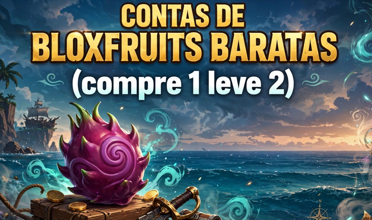 CONTAS DE BLOXFRUITS SUPER BARATAS (compre 1 leve 2)