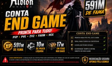 Albion online/ Conta end game/ faz tanto PVE como o PvP do novo conteúdo