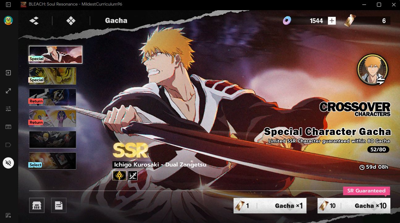 CONTA STARTER TOP | DUAL ZANGETSU + ULQUIORRA RESURRECCIÓN | 1.5K JADE + 6 TICKE