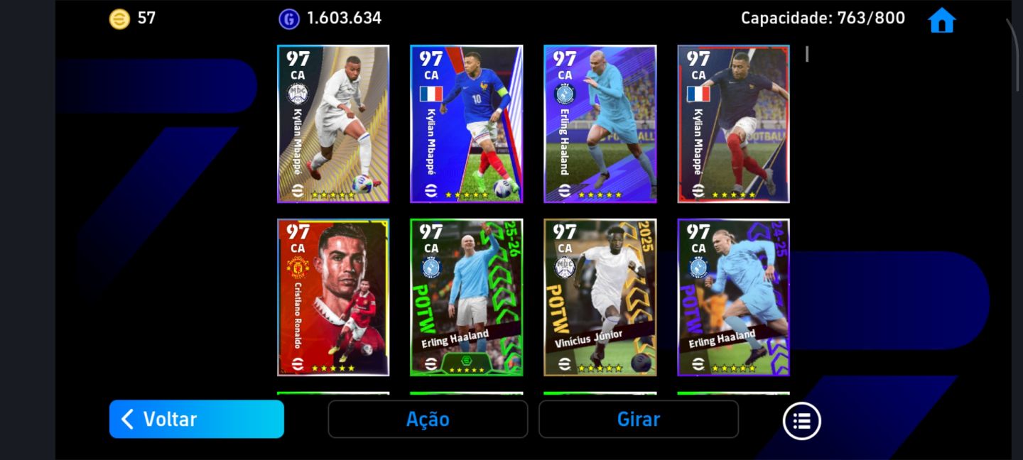 CONTA DE EFOOTBALL MOBILE 3100+ DE FORÇA COLETIVA