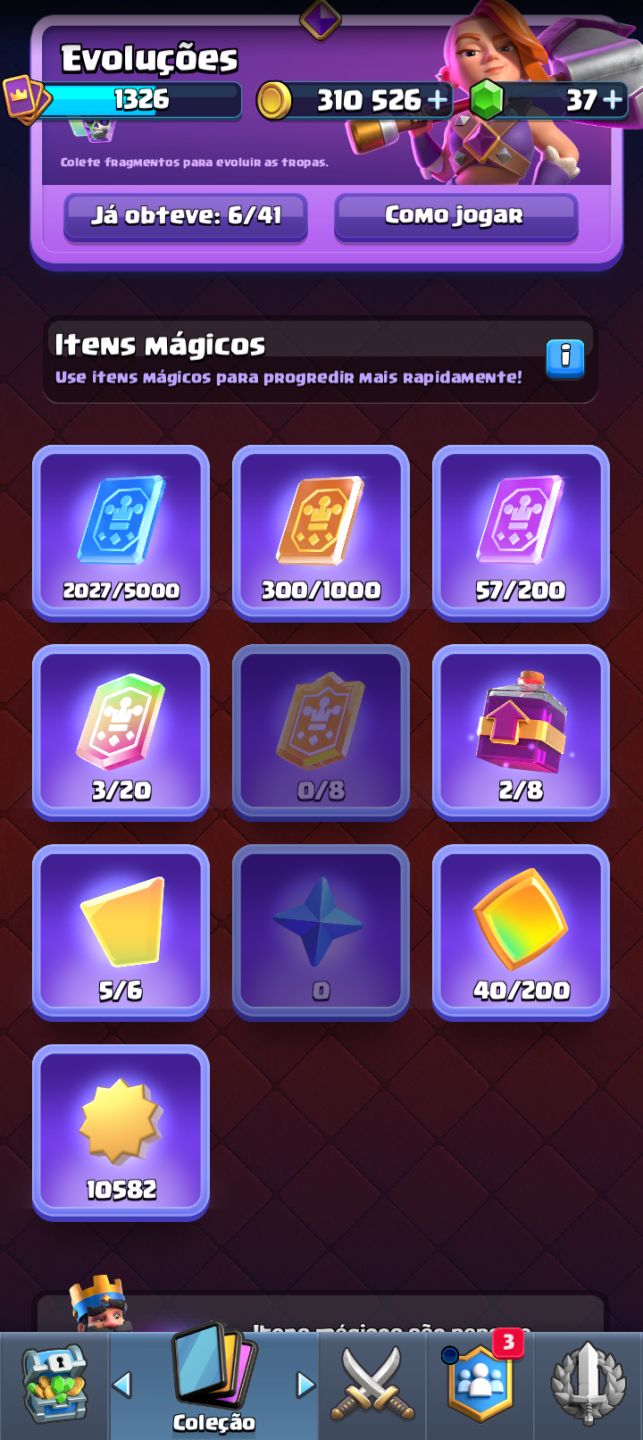 Conta de Clash Royale com pass royale