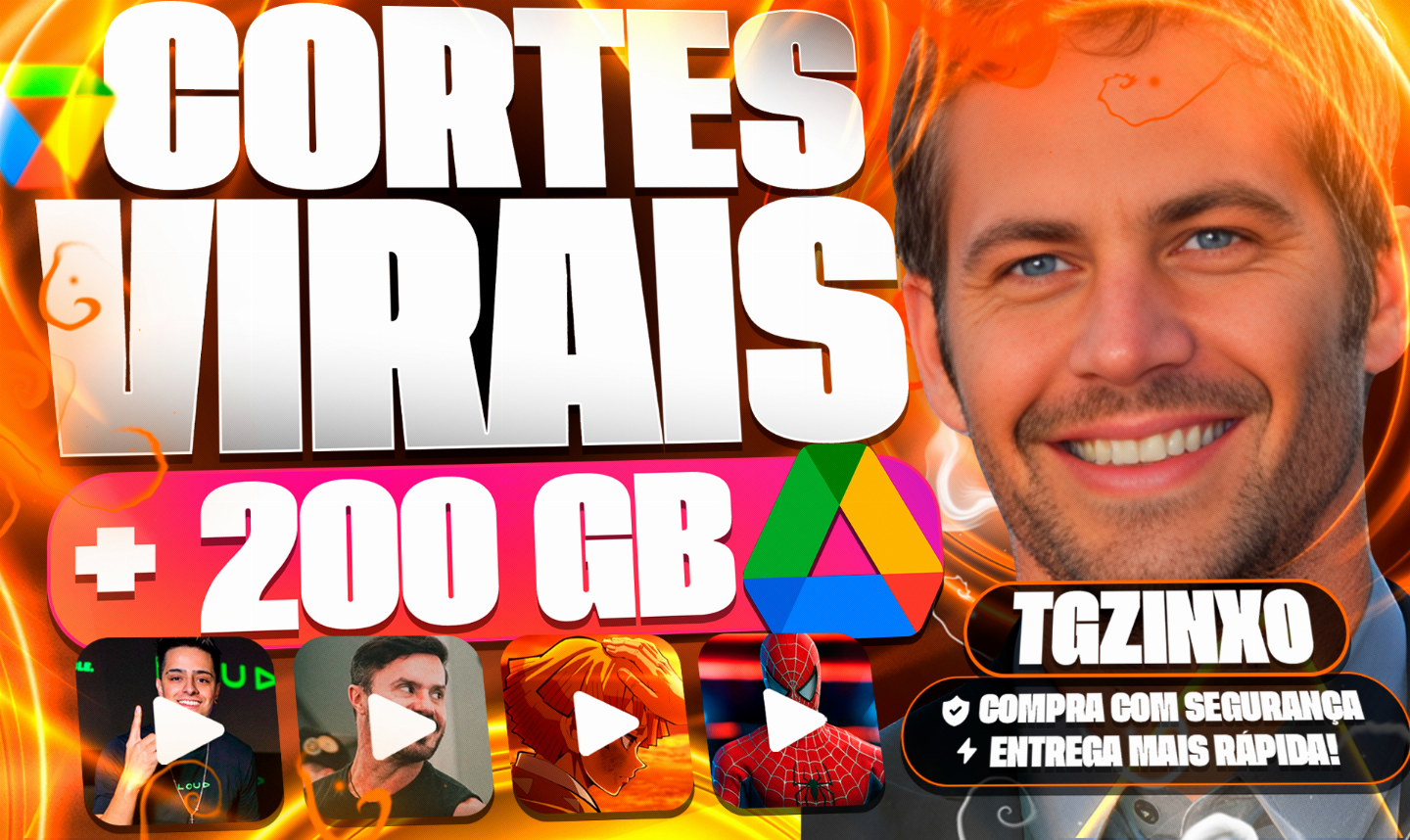 [MELHOR PREÇO] PACK CORTES VIRAIS +30K DE VIDEOS (TODOS OS NICHOS) +BRINDES