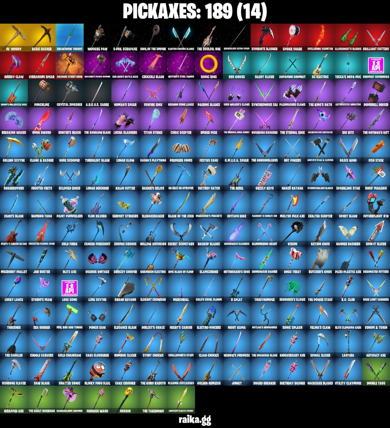 101 skins | Snap | Kado Thorne | Era | Nezumi | The Origin | Twyn | Malik | Mizu