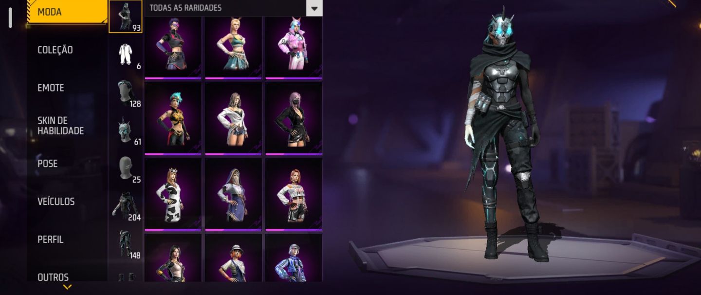 Conta Free Fire ff antiga lvl63