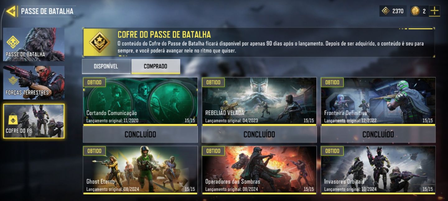 Minha conta de cód 4 mítica 13 lendárias muito passe e cofre comprado