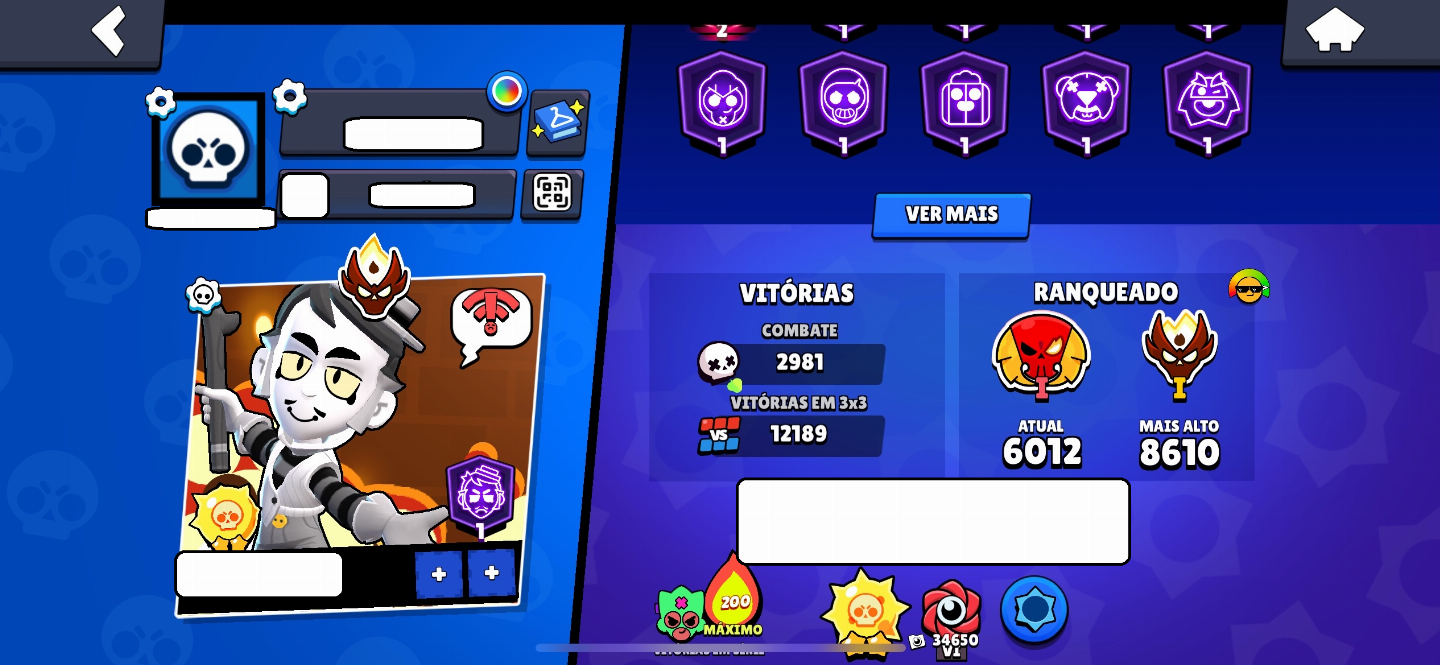 CONTA BRAWL STARS MUITO AVANÇADA (full acesso)