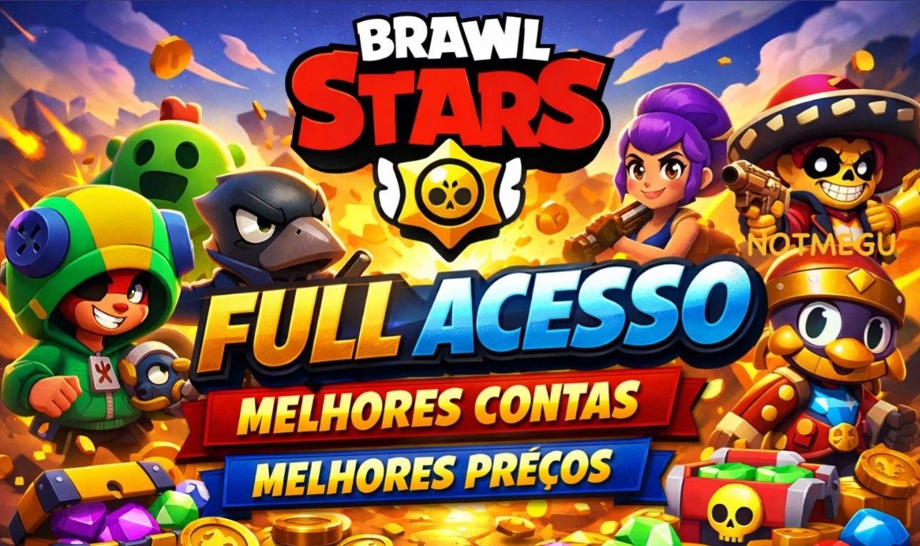 Contas Brawl Stars Full Acesso (37K DE TROFÉUS) SKINS RARAS