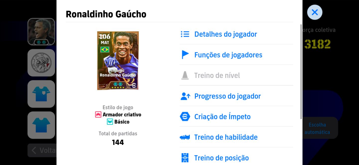 Conta com ronaldinho big time