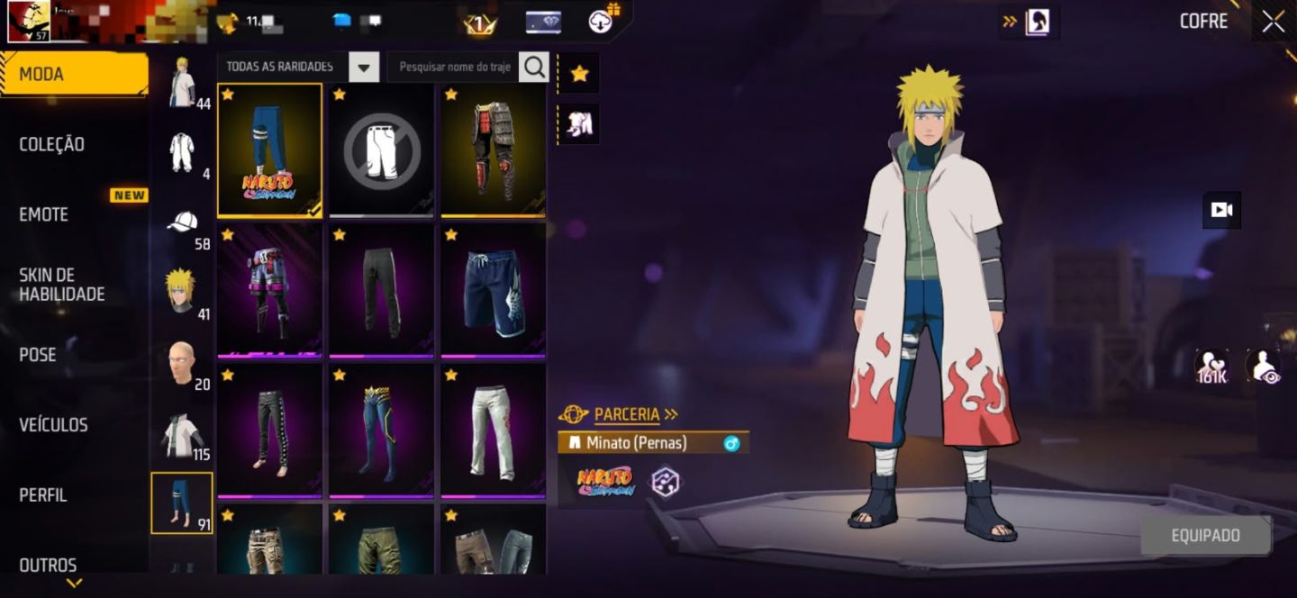 Conjunto Minato + Punho Soberano + UMP, MP40 e XM8 Atributadas Permanentes