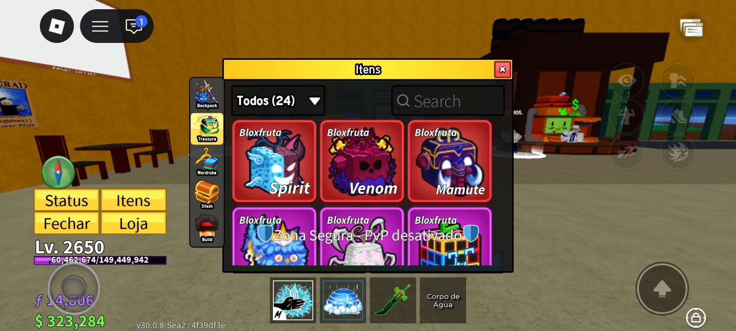 PROMOÇÃO! Conta Blox Fruits à Venda | Perms + Gamepasses