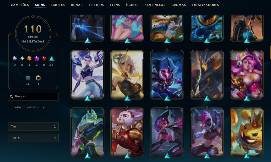 CONTA DE LOL | 69 SKINS | 9492 RP | FULL ACESSO
