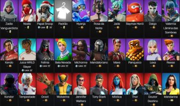 Conta de fortnite com mtas skins raras, tendo season 2 (preço negociavel)
