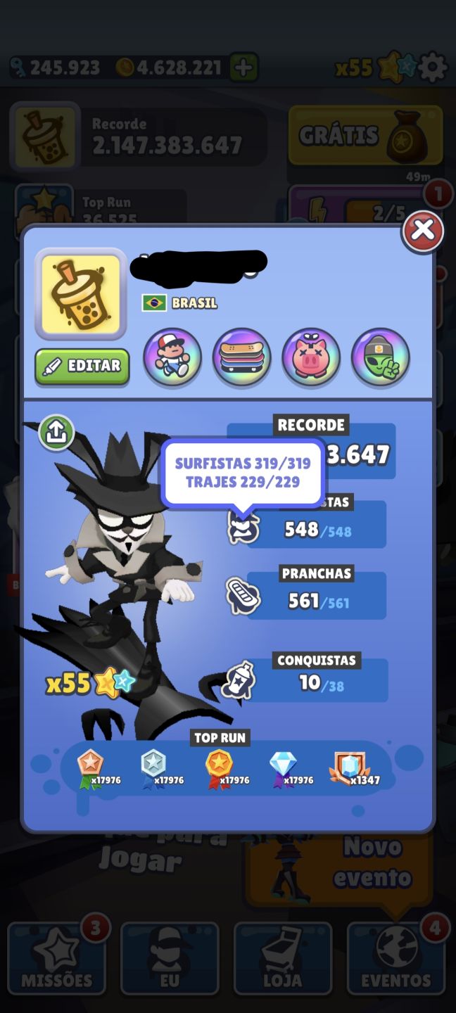 Subway Surfers 324 personagens e 233 trajes