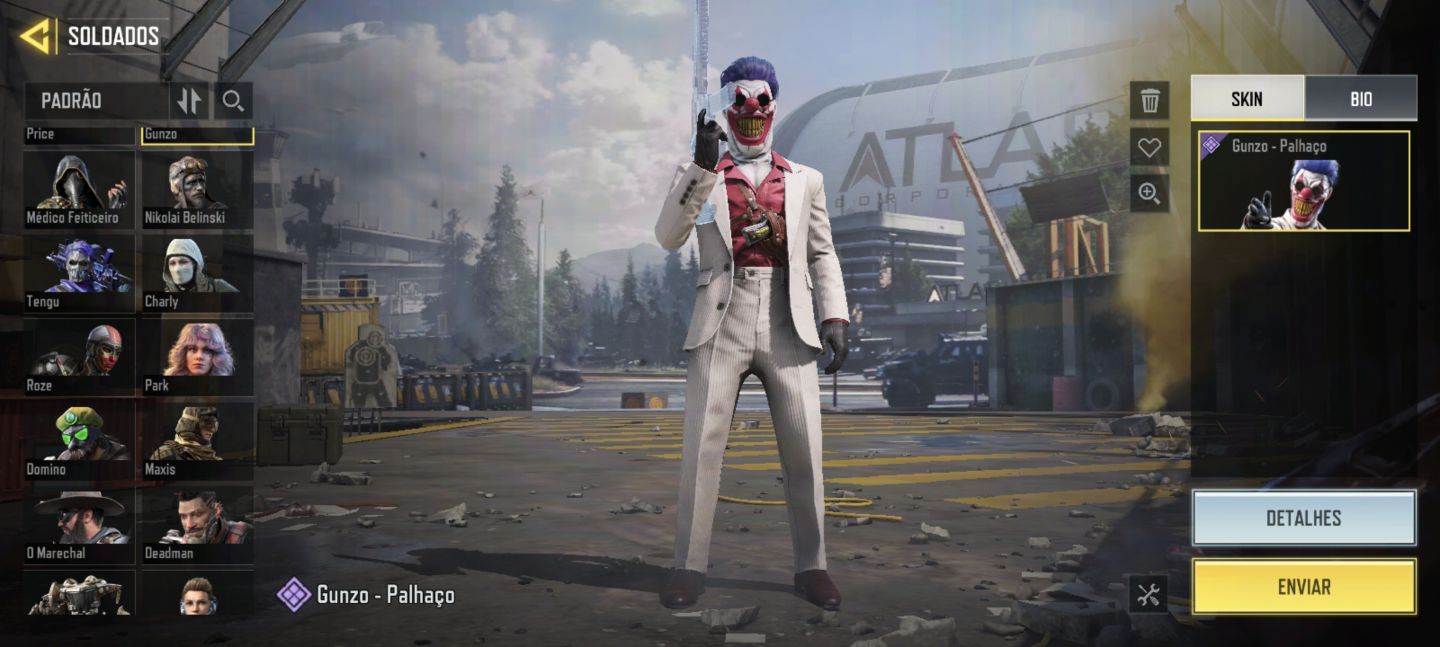 Conta cod mobile, nível 59