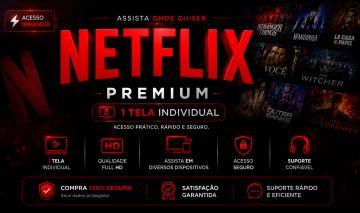 NETFLIX PRIVADA 4K | 1 TELA COM PIN | 30 DIAS (MENSAL) | ENTREGA IMEDIATA