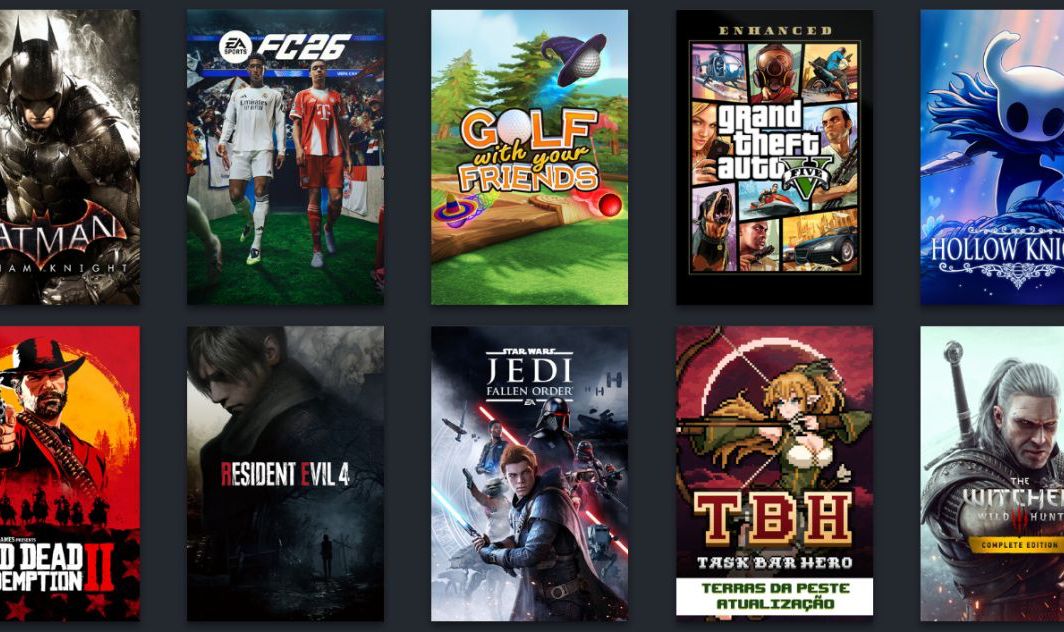 CONTA DA STEAM COM FC 26 | GTA 5 | RED DEAD 2 | RESIDENT EVIL 4 |