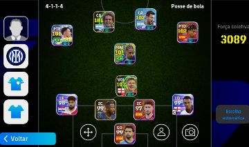 CONTA EFOOTBALL FORÇA 3089 2 ICONS E 3 SHOWTIMES BRABOS