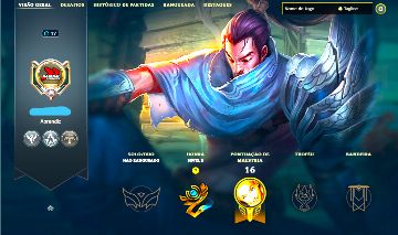 CAMPEÃO YASUO + [ VARIOS CAMPEÕES HABILITADOS ] + [ TROCA NICK DISPONÍVEL ]
