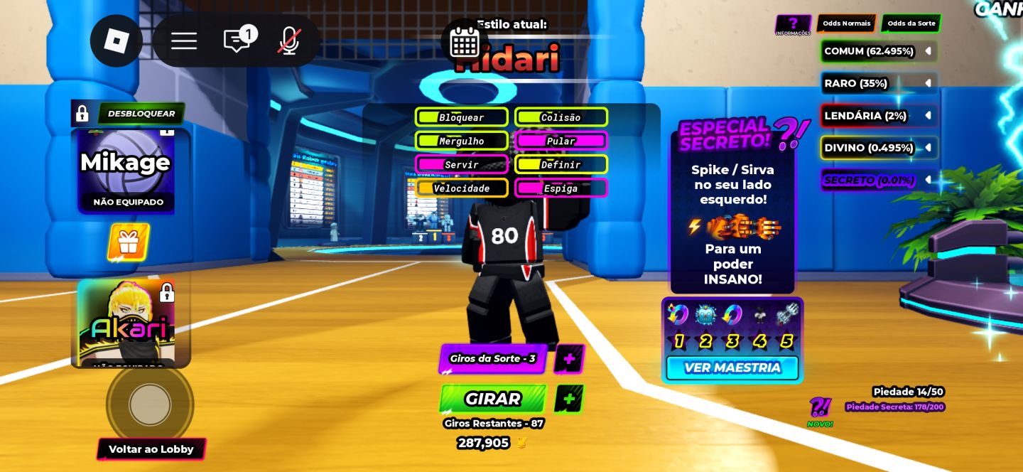 Conta lvl 157 haikyuu legends