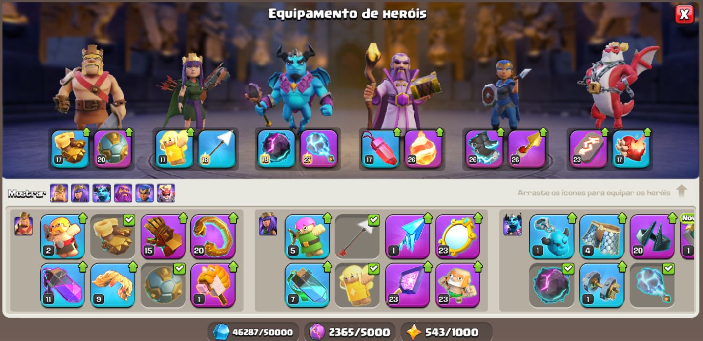 Conta Clash of Clans CV 18 - bem upada