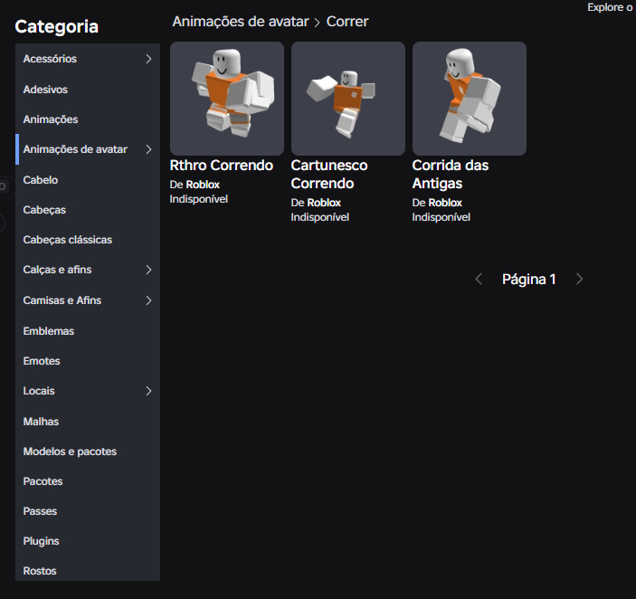 Conta de Roblox principal, cheia de skins e game pass Baratinha!