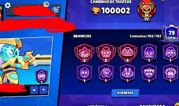 Conta De Brawl stars Full 100k de trofeus, pelo preço mais barato da plataforma