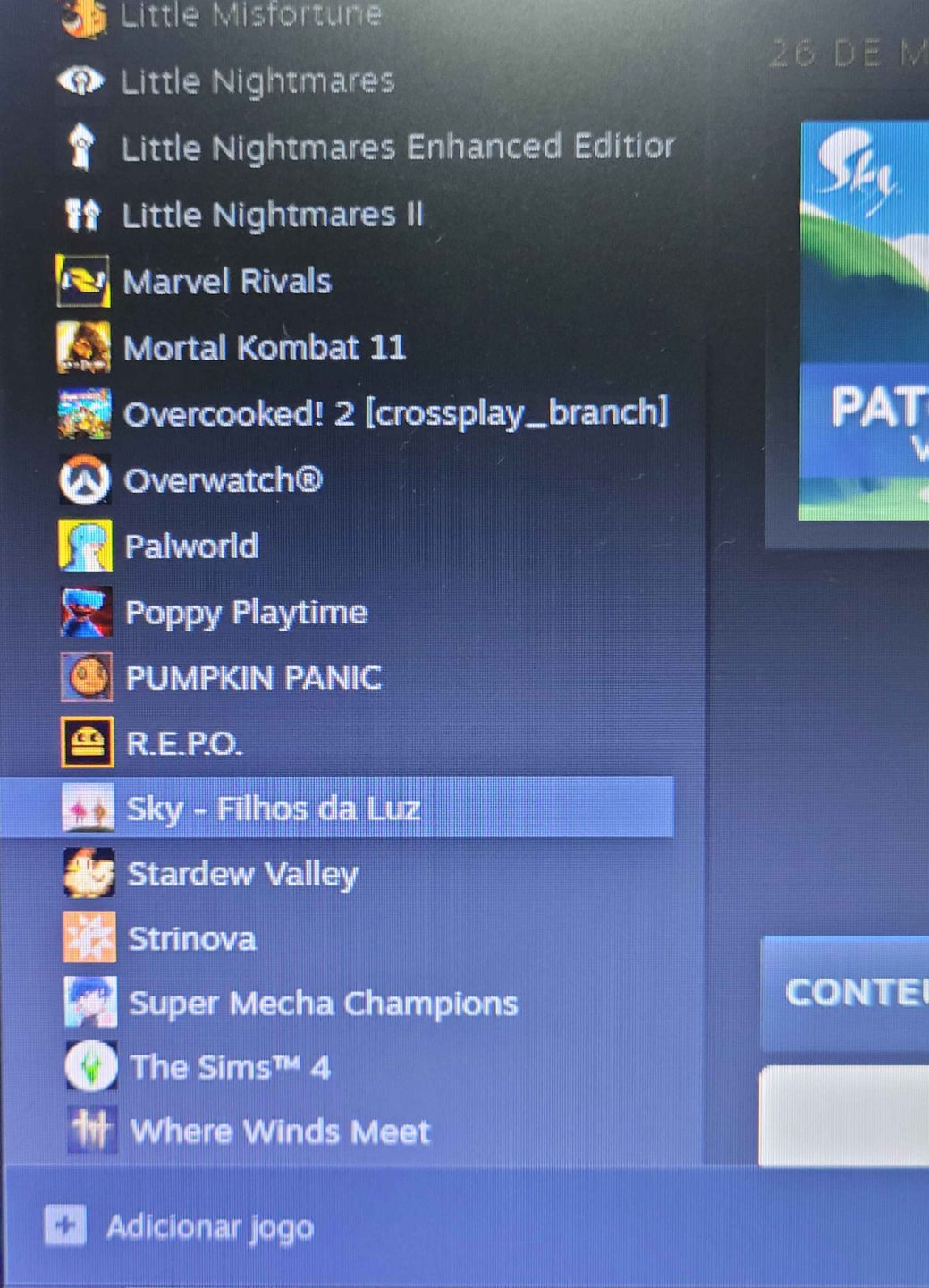CONTA STEAM COM VARIOS JOGOS! PREÇO NEGOCIAVEL.