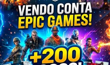 CONTA EPIC COM 200+ JOGOS (PREÇO BOM)