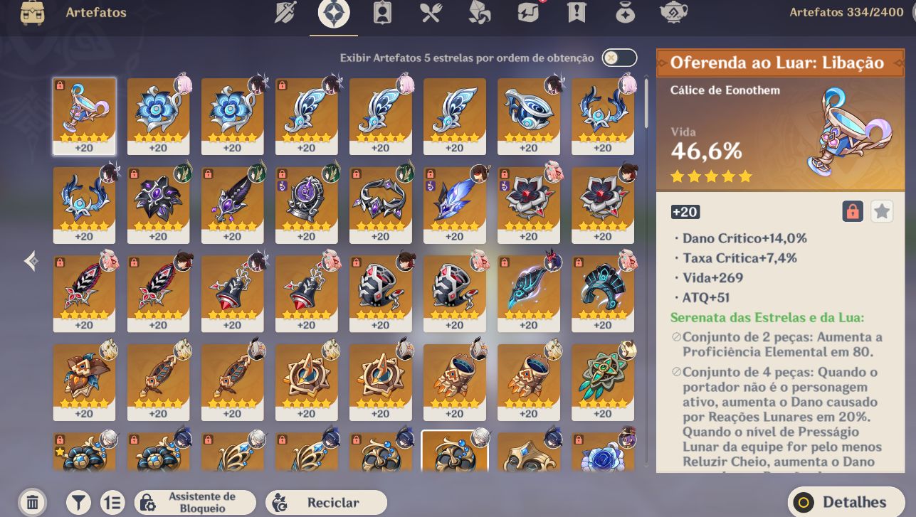 Conta AR 60 Genshin Impact | Raiden C2 + Bis | Nahida C2 + Bis | High End