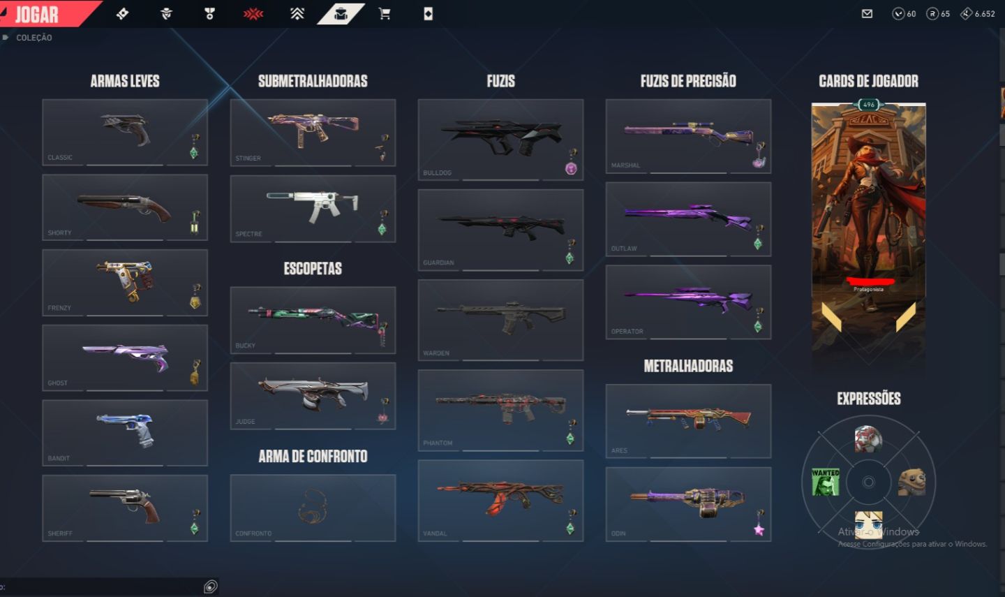 Conta VALORANT com várias skins Incluindo Champions 2023 e Arcane