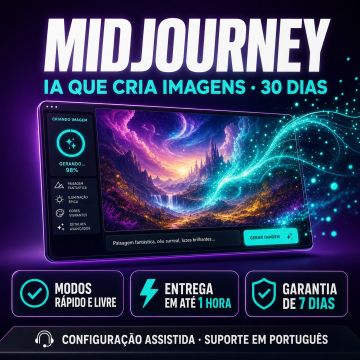 Midjourney AI 30 Dias - Garantia 30 dias + Entrega 1h