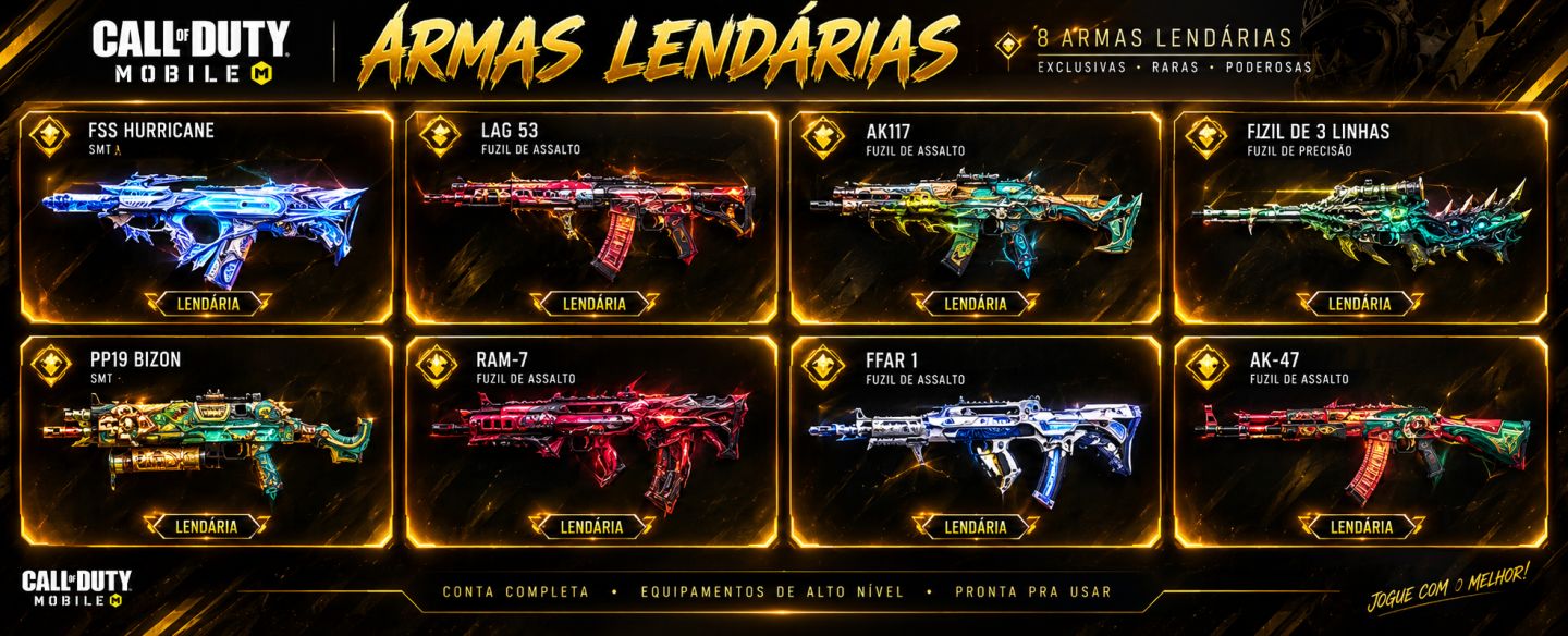 Conta de call of duty móbile