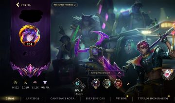 CONTA MONO KAYN - MAIN JUNGLE - RANK MAIS ALTO MESTRE