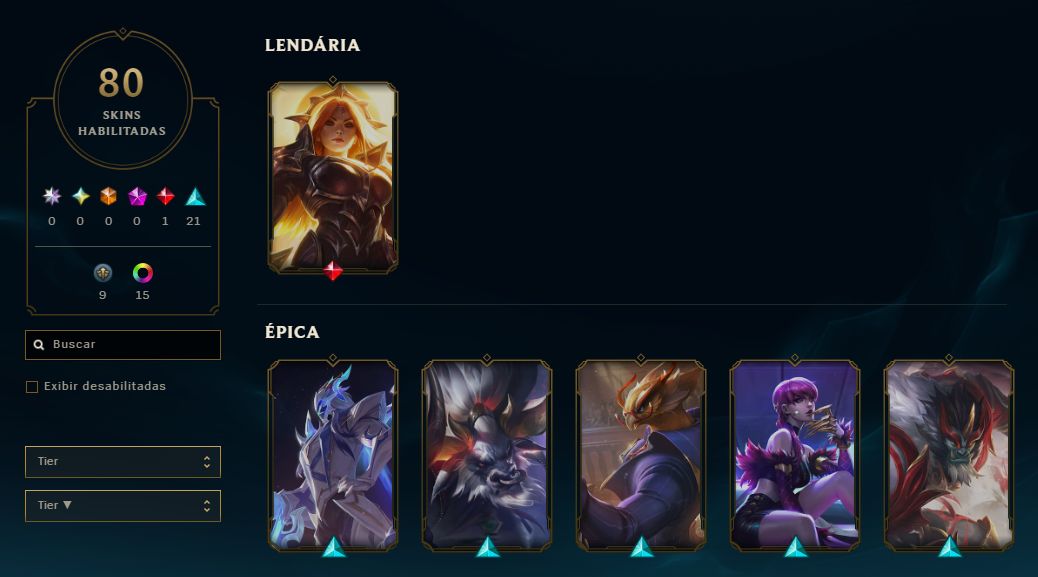 CONTA LOL - LV 95 - 80 SKINS - ESMERALDA 4