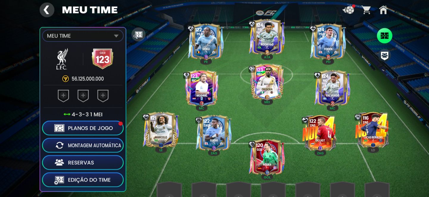 FIFA móbile- conta ger 123 top melhor preço do mercado