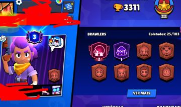Conta Brawl Stars com Corvo Dracônico Lendário + Edgar Asa Preta Nível 11