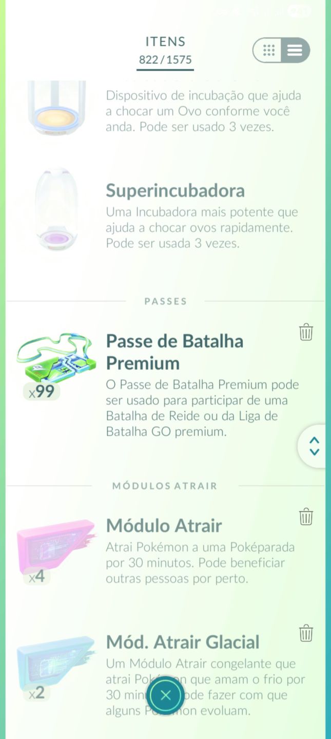 Conta ano 2016 99 passe premium Celebi Shiny