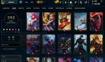 Conta lvl 701 MMR de esmeralda 292 skins 124 cromas 306mil de essência azul